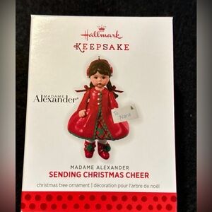 Hallmark Madame Alexander ornament sending Christmas cheer like new